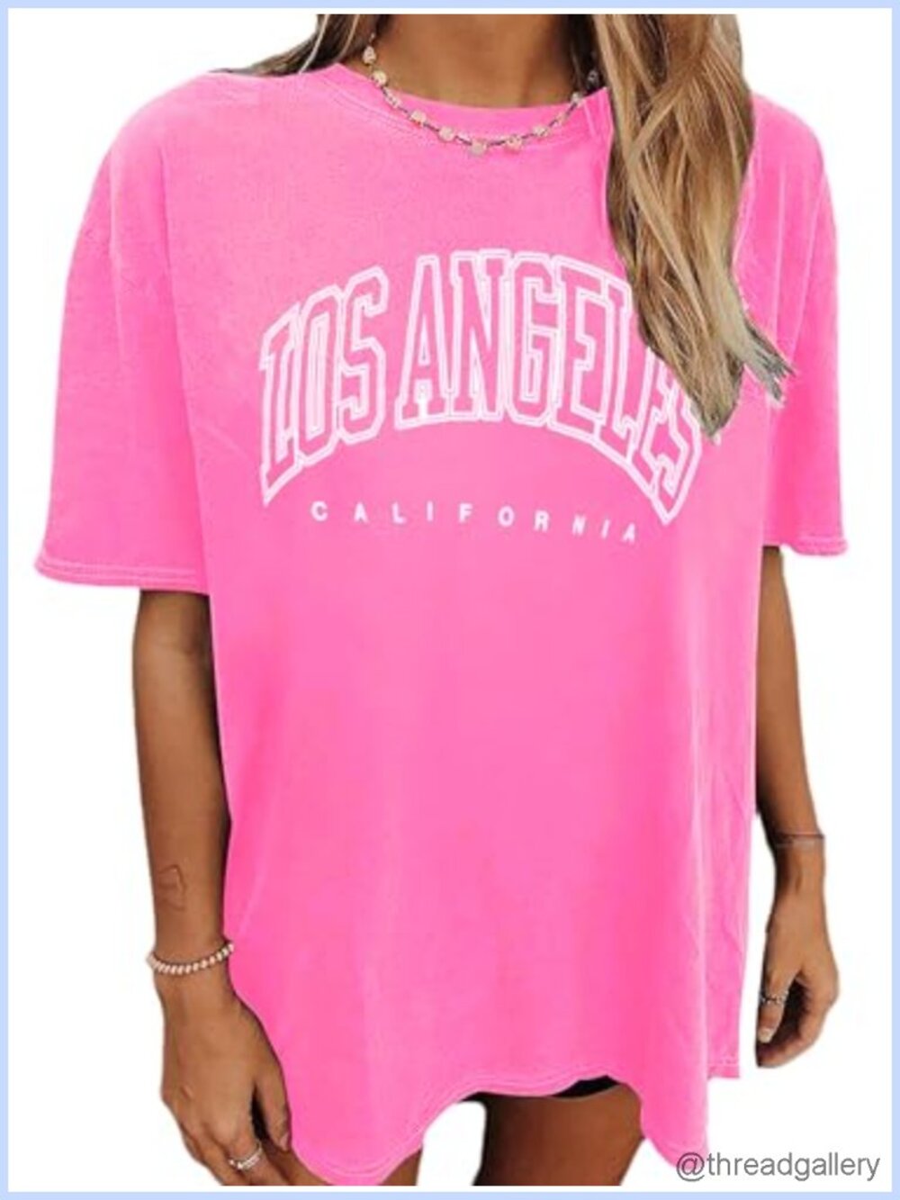 Oversized Graphic Tee Womens Short Sleeve Loose Cotton Tee